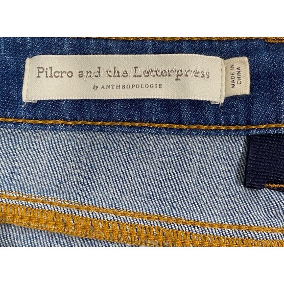 Pilcro Ultra High-rise Wide-leg Jeans size 27 retro inspired trouser jeans boho - Picture 4 of 13